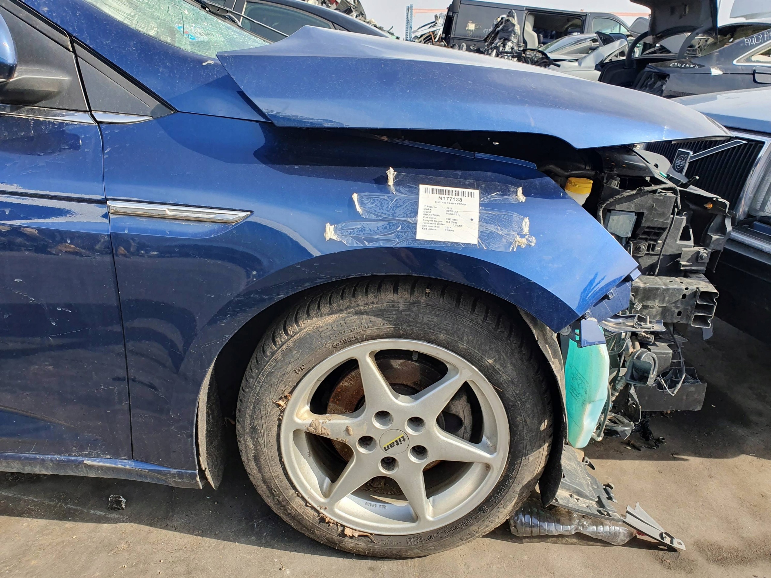 fender right front TERPR 17R RENAULT MEGANE IV