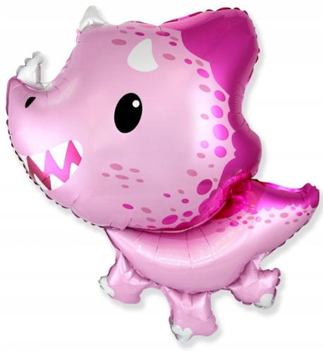 Balon foliowy Różowy Dinozaur Dino Party 61 cm