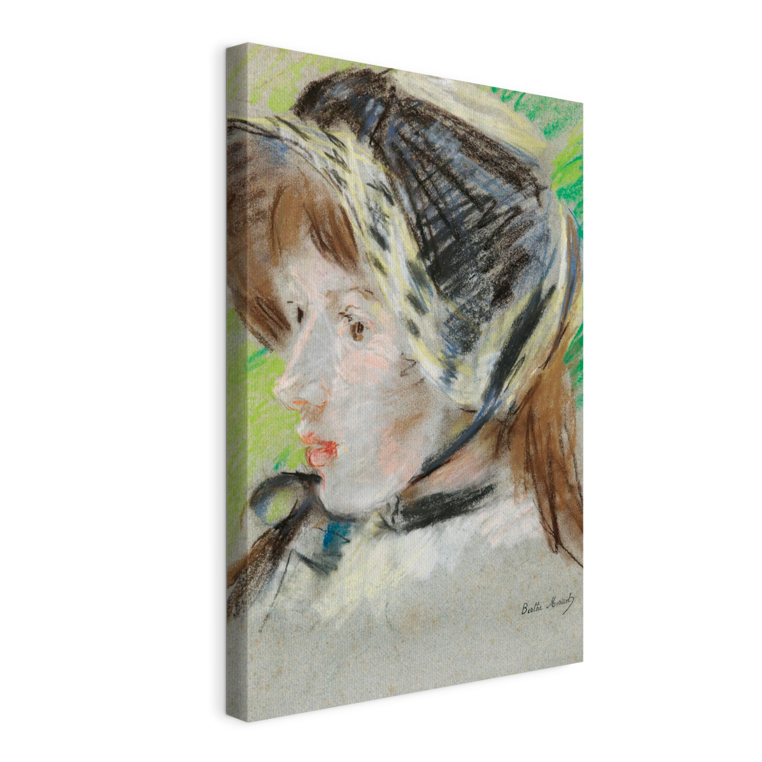 Obraz na plátně B. Morisot Jeanne Pontillon À Capeline 70x100 cm