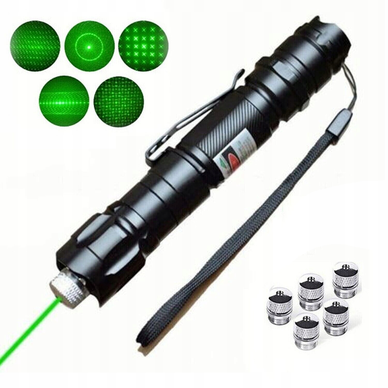 LATARKA MYŚLIWSKA O DUŻEJ MOCY 532NM ZIELONY, DŁUGOPIS LINIA CIĄGŁA 5000M