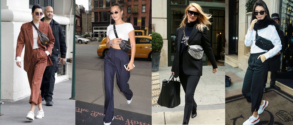 LISTONOSZKA TOREBKA DAMSKA NERKA SASZETKA NA PASKU PSZCZÓŁKA MUSZKA Wzór dominujący bez wzoru