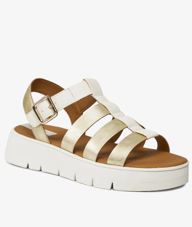 Geox Dámské Sandály Se Zapínáním Na Léto, Zlaté, Velikost 41
