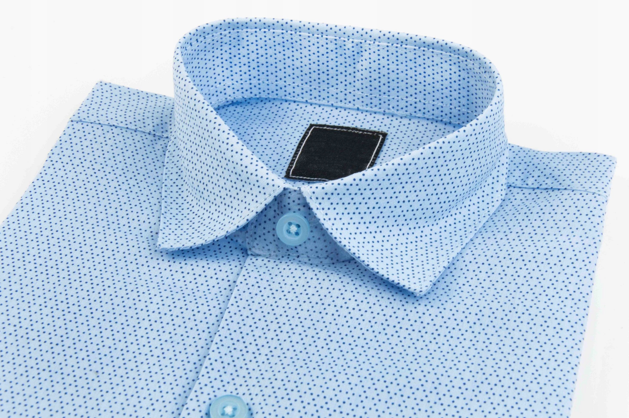 KOSZULA WIZYTOWA długi rękaw błękitna CHŁOPAK 138 Stan opakowania oryginalne