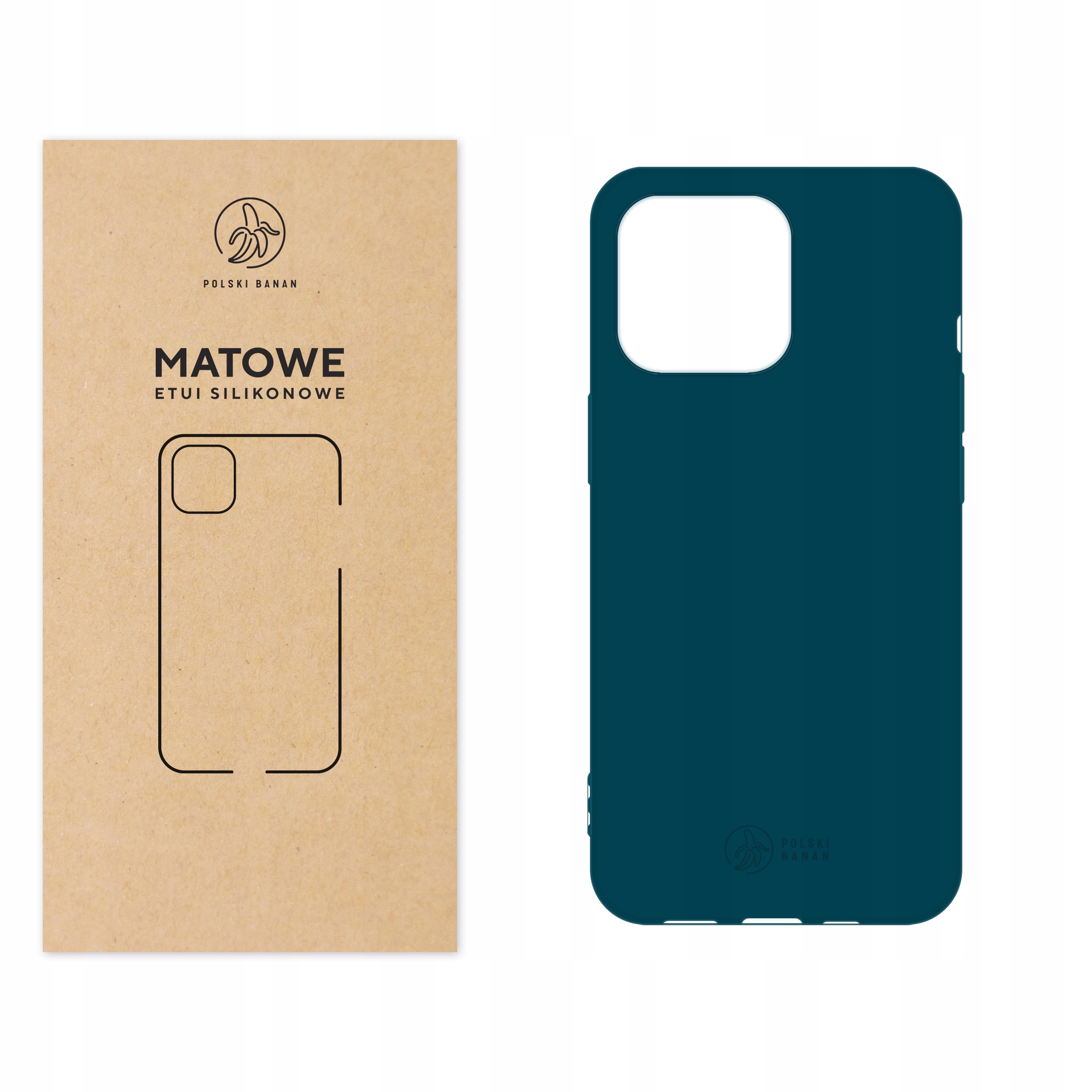 

Etui Matowe do iPhone 13 Pro morskie