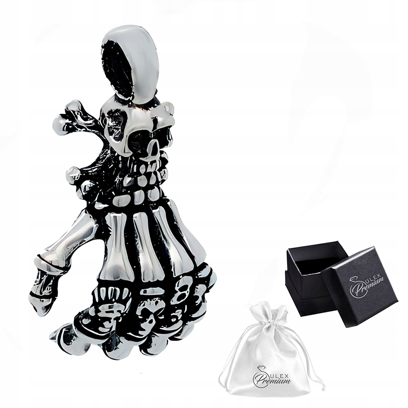 Přívěsek stříbro ryzost 925 Přívěsek ruka s lebkami