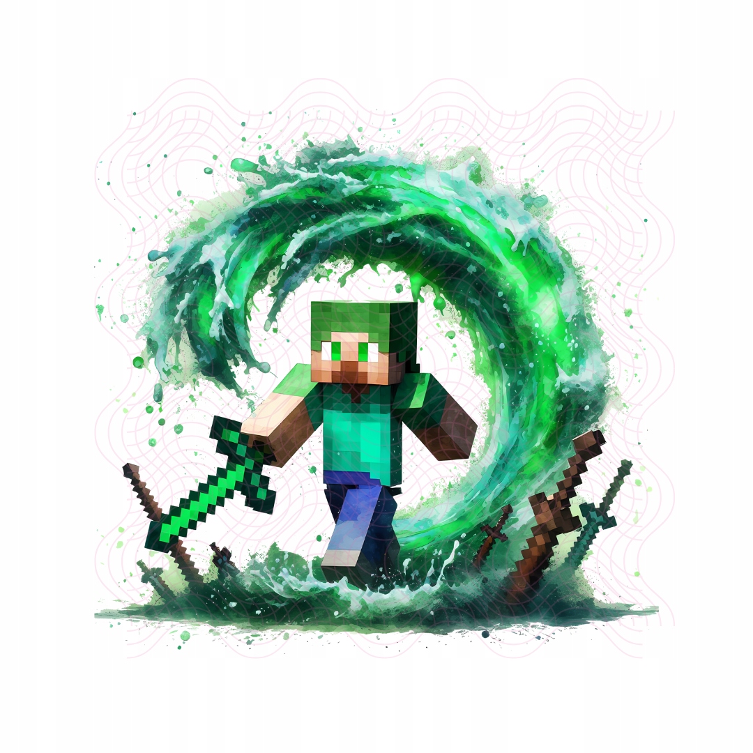 DTF Transfer Naprasowanka Minecraft