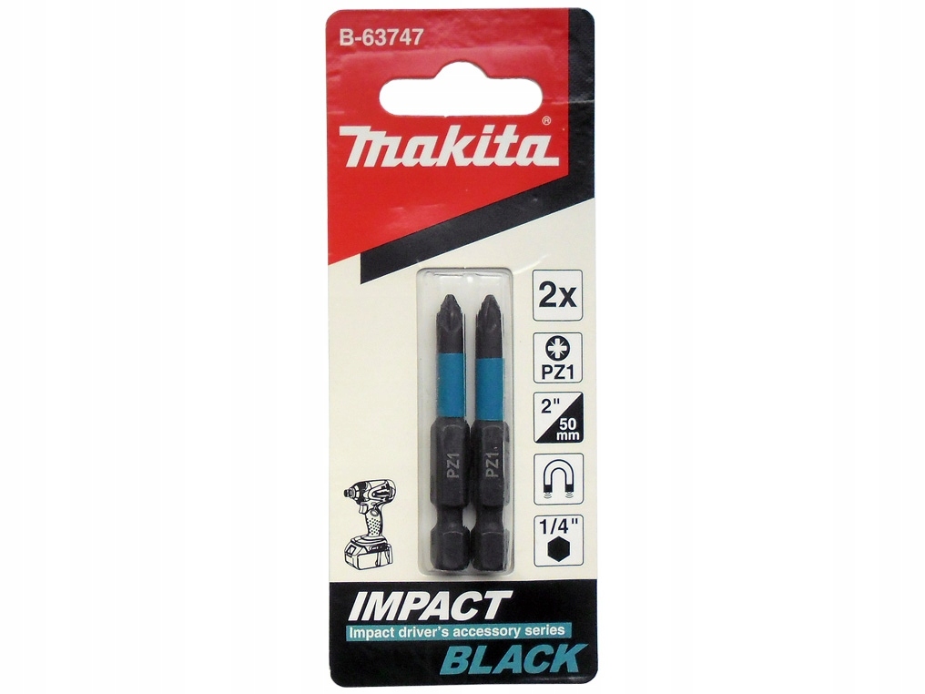

Makita Końcówka Wkręt. Impact Black PZ1-50MM 2SZT