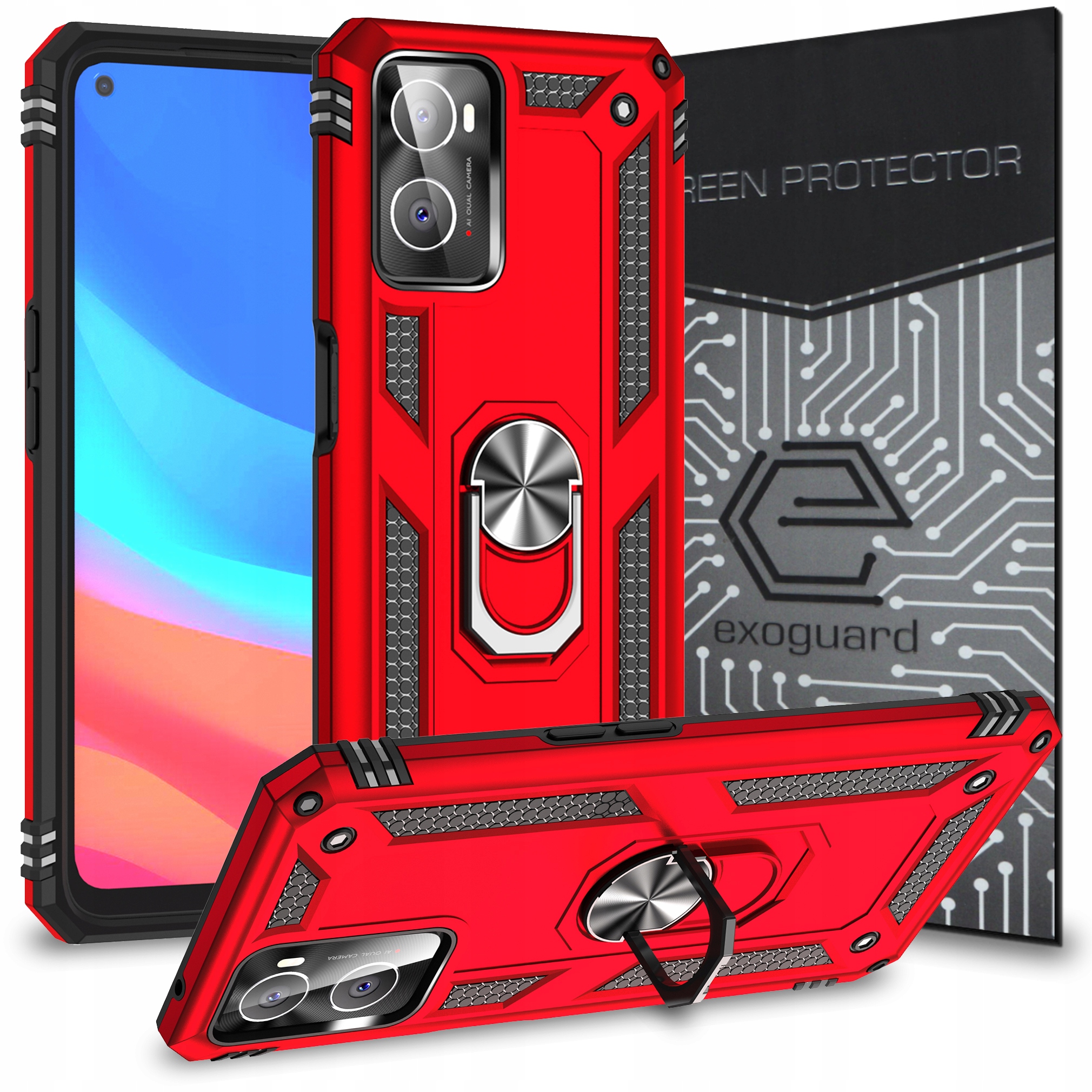

Etui Pancerne+szkło do Oppo A96 (4G) Realme 9i