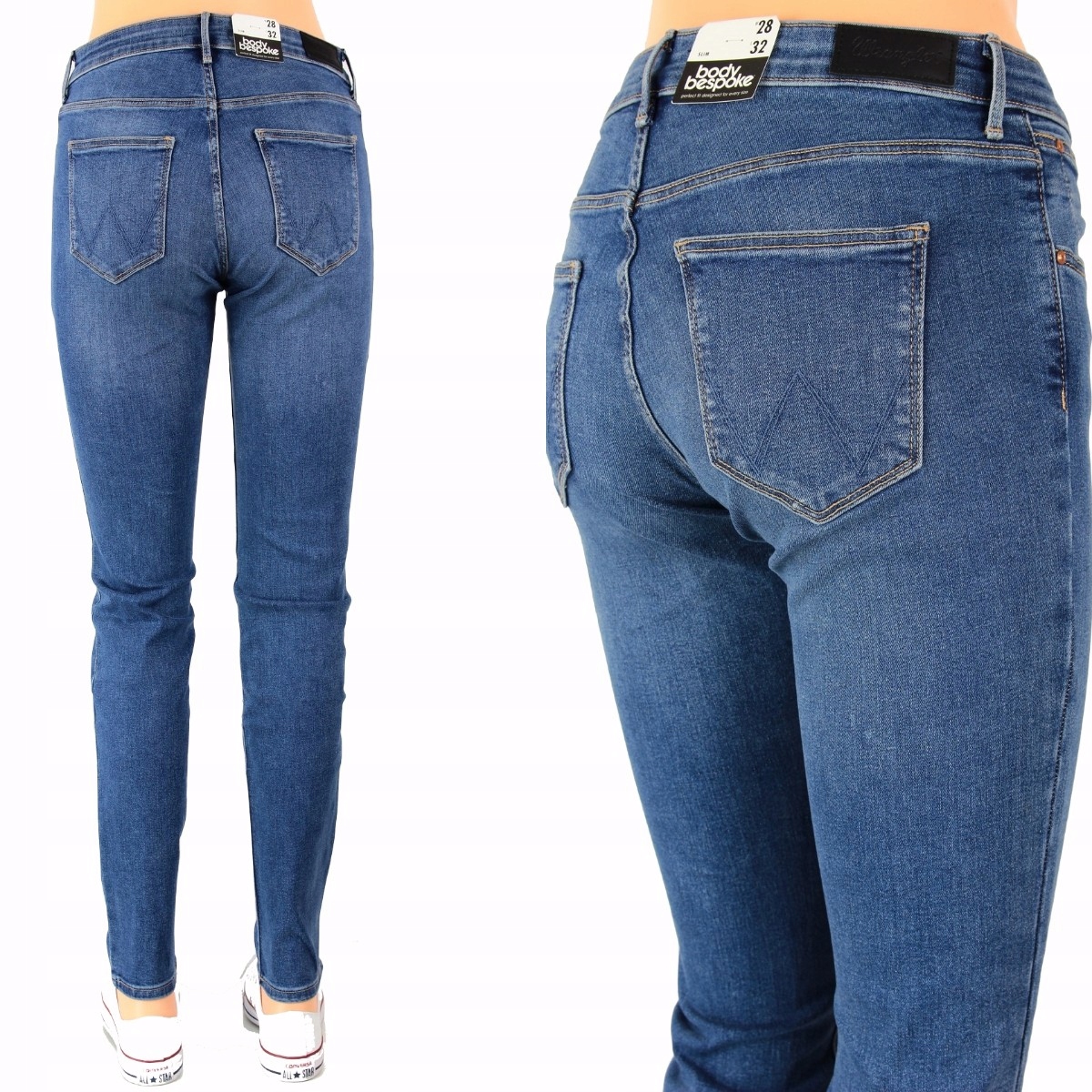

Wrangler Slim Jeansy Proste Spodnie _ W28 L32