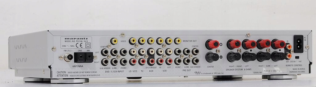 MARANTZ PS2100 STYLOWY AMPLITUNER STEREO / 5.1 Z RDS ! Kolor srebrny