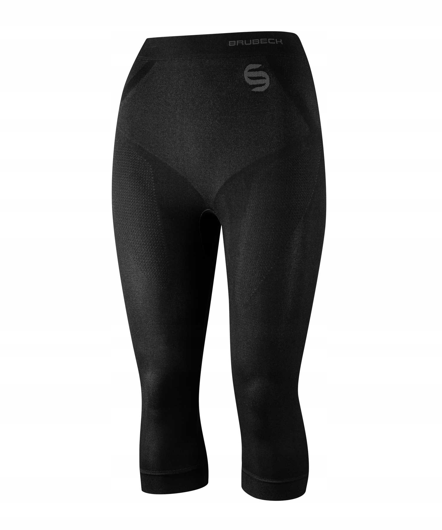 Spodnie damskie treningowe Brubeck 3/4 Fitness czarny XL