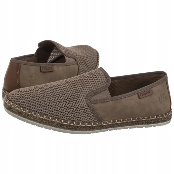 Pánské nazouvací polobotky Rieker B5265-65 Beige