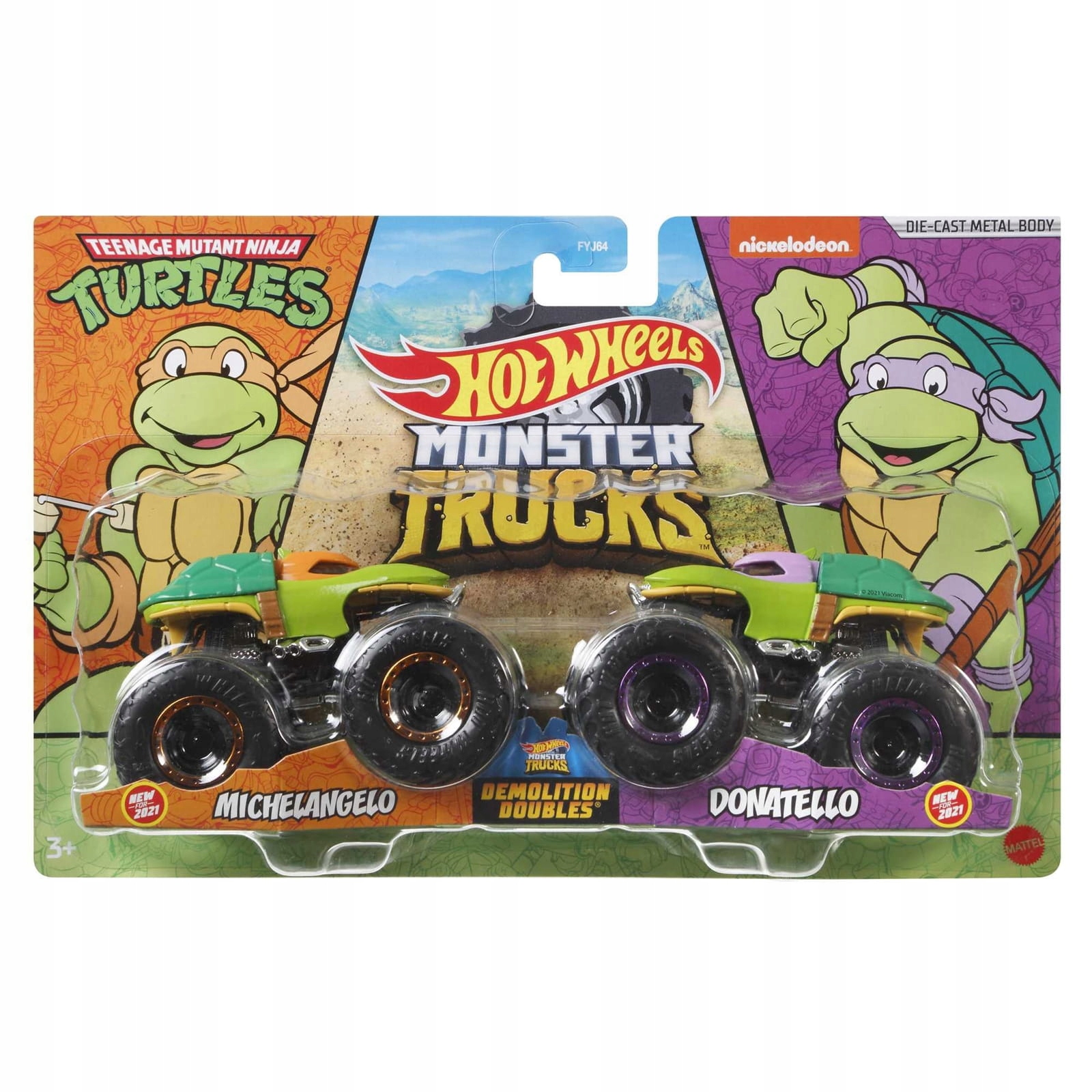

Hot Wheels Monster GTJ53 Michelangelo vs Donatello