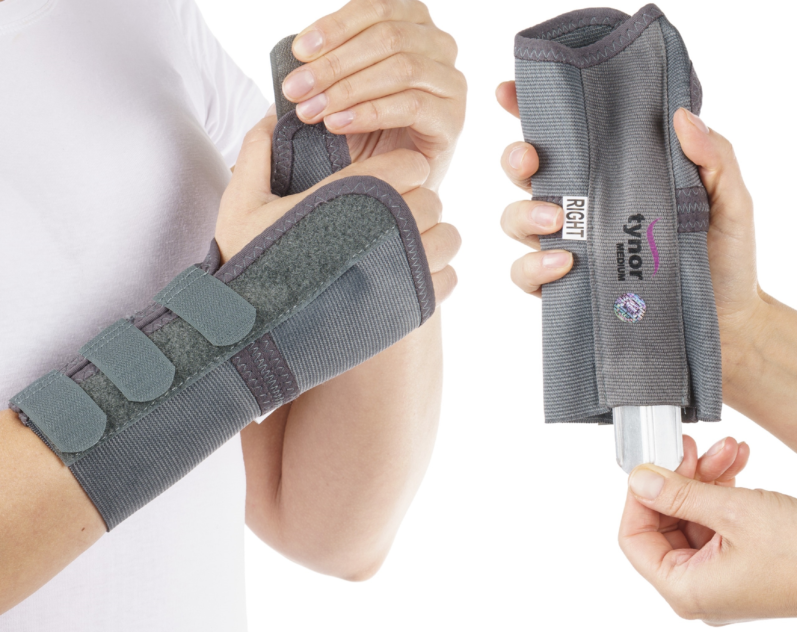 Orteza Nadgarstka Stabilizator Ręki Z Szyną Lewa