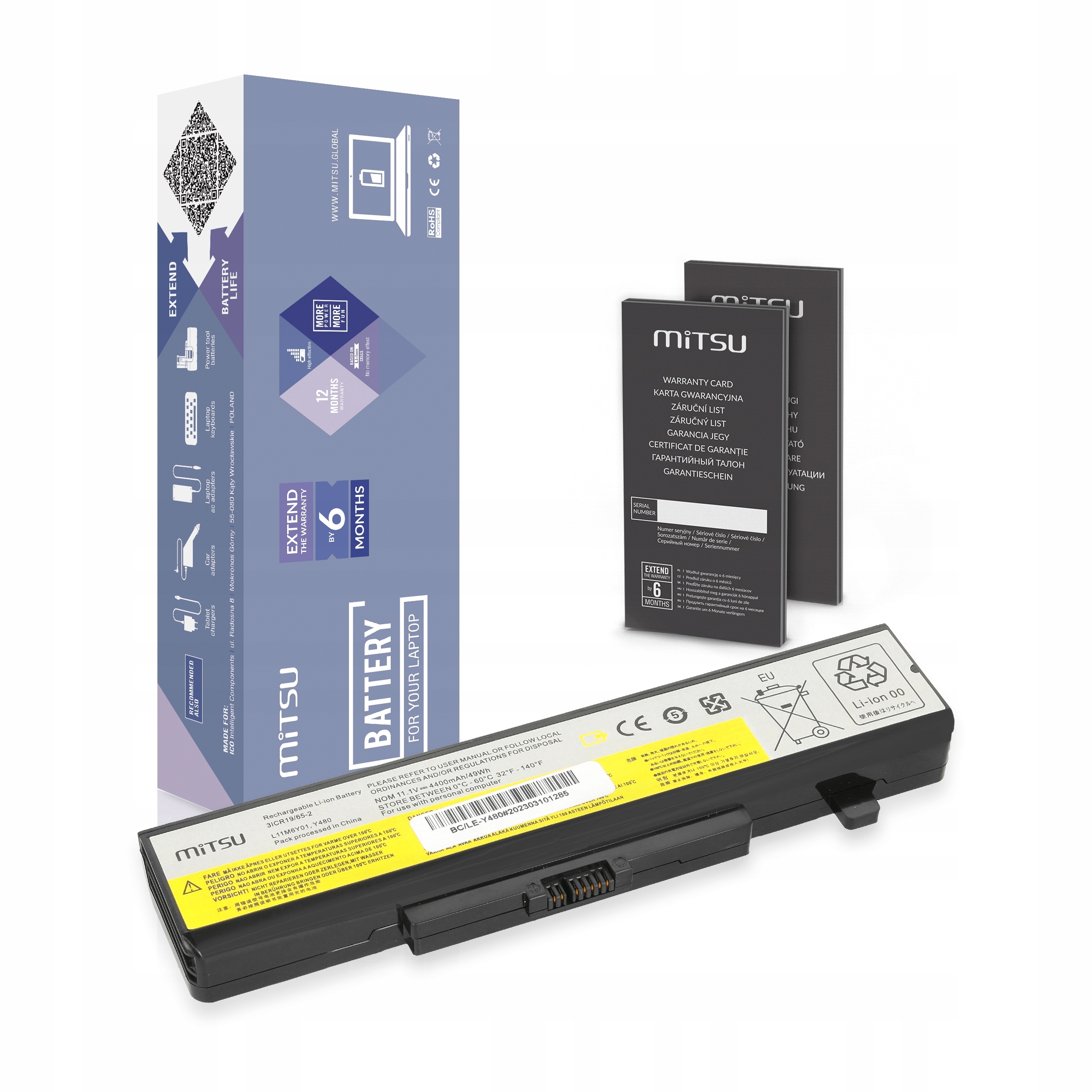 Bateria 45N1049 L11L6F01 do Lenovo IdeaPad Y480 G580 Y580M