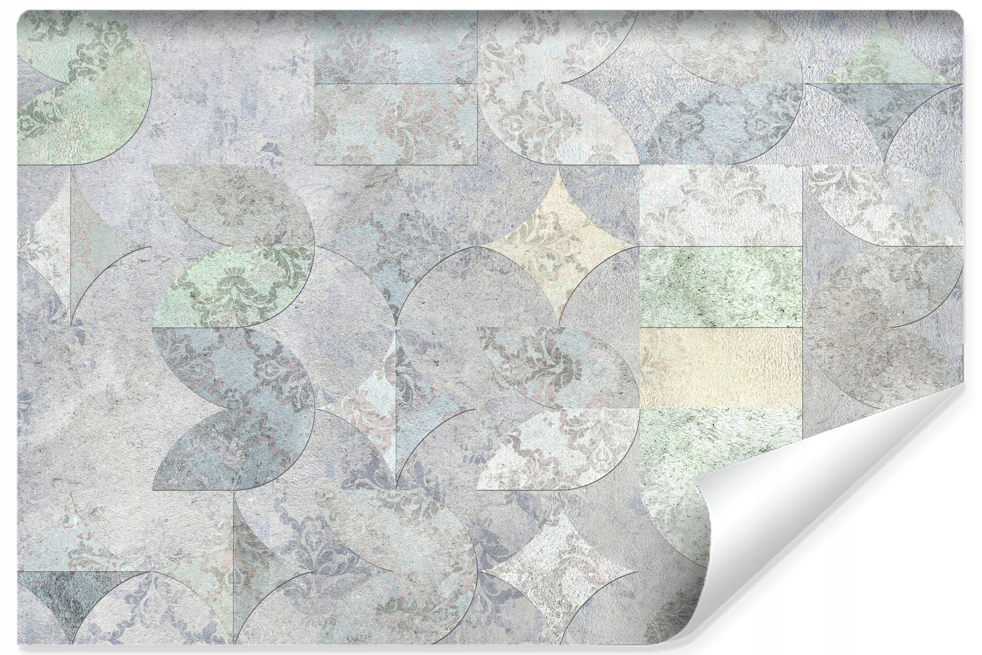 Nástěnná fototapeta do obývacího pokoje Ornamenty Beton Mural Abstrakce 368x254