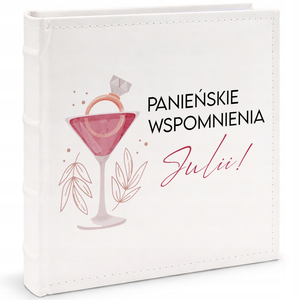 Kožený album 10 cm x 15 cm Fotografie Dámské Vzpomínky *jméno* Na Dárek