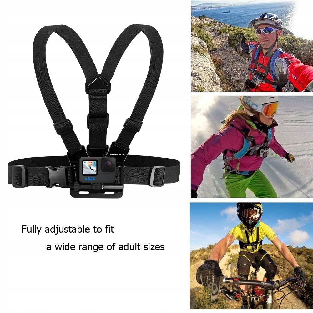 Pas Na Klatke Piersiowa Regulowany Do Kamer Sportowych GoPro DJI Sametop — miniatura 5