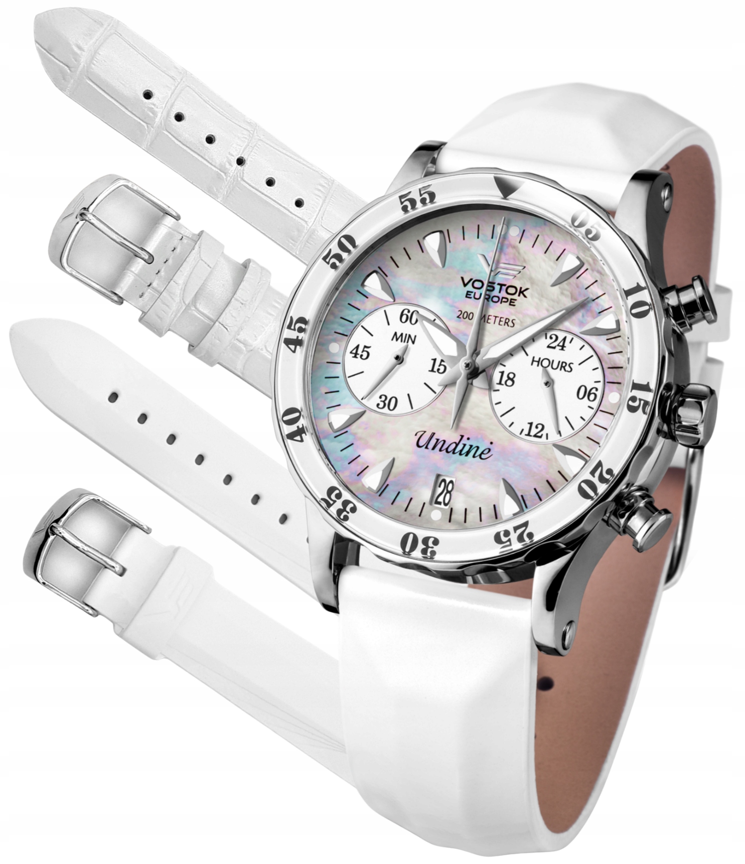 Nové originální dámské hodinky Vostok Europe VK64-515A671 Undine Chronograf