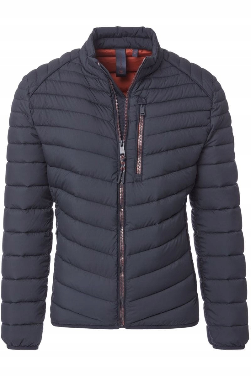 Casa Moda Prošívaná Podzimní Zimní Bunda Nadměrné Velikosti, Modrá, 3XL