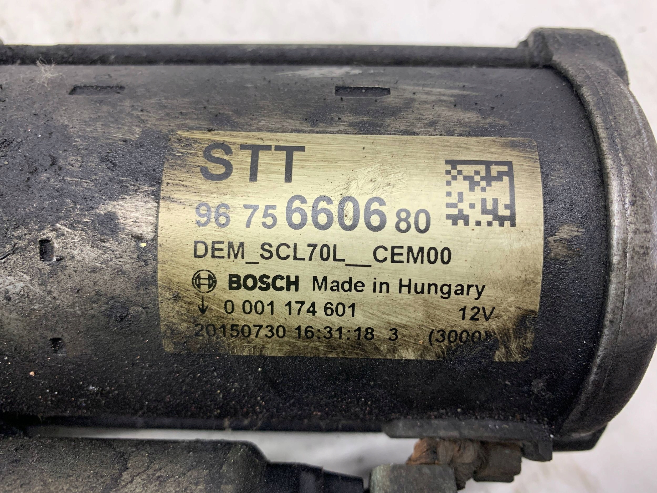 starter 9675660680 CITROEN C4 PICASSO II (2013-2018) 1.6 BHDI