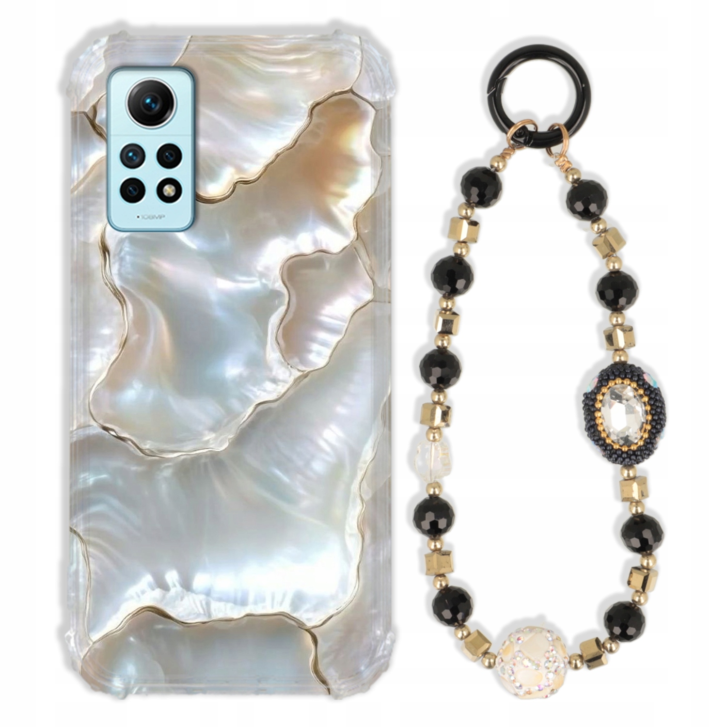 Pouzdro Pro Xiaomi Redmi Note 12 Pro 4G Antishock Zirkony Černozlaté|silné|