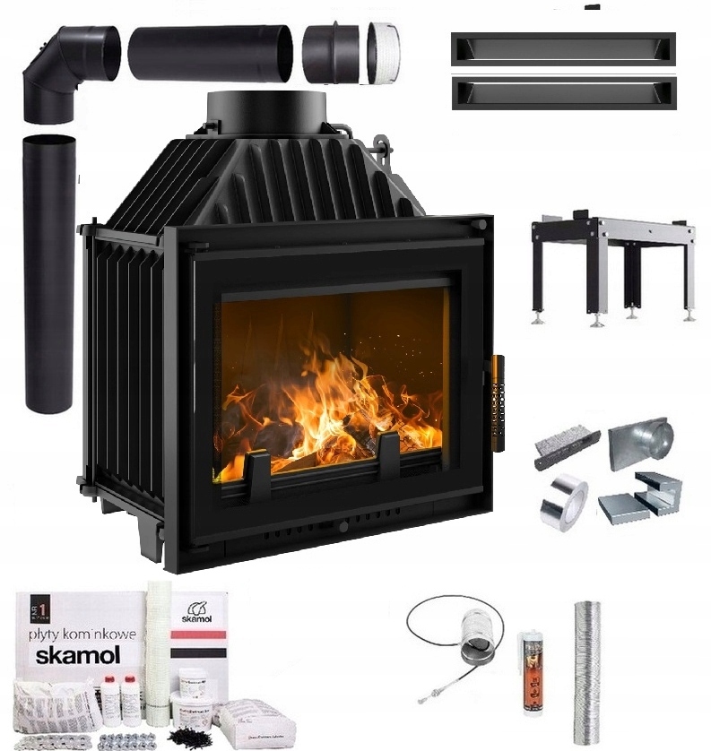 Krbová Vložka Litinová Maja 8 Deco Eko Sada Trubky Lufty Desky