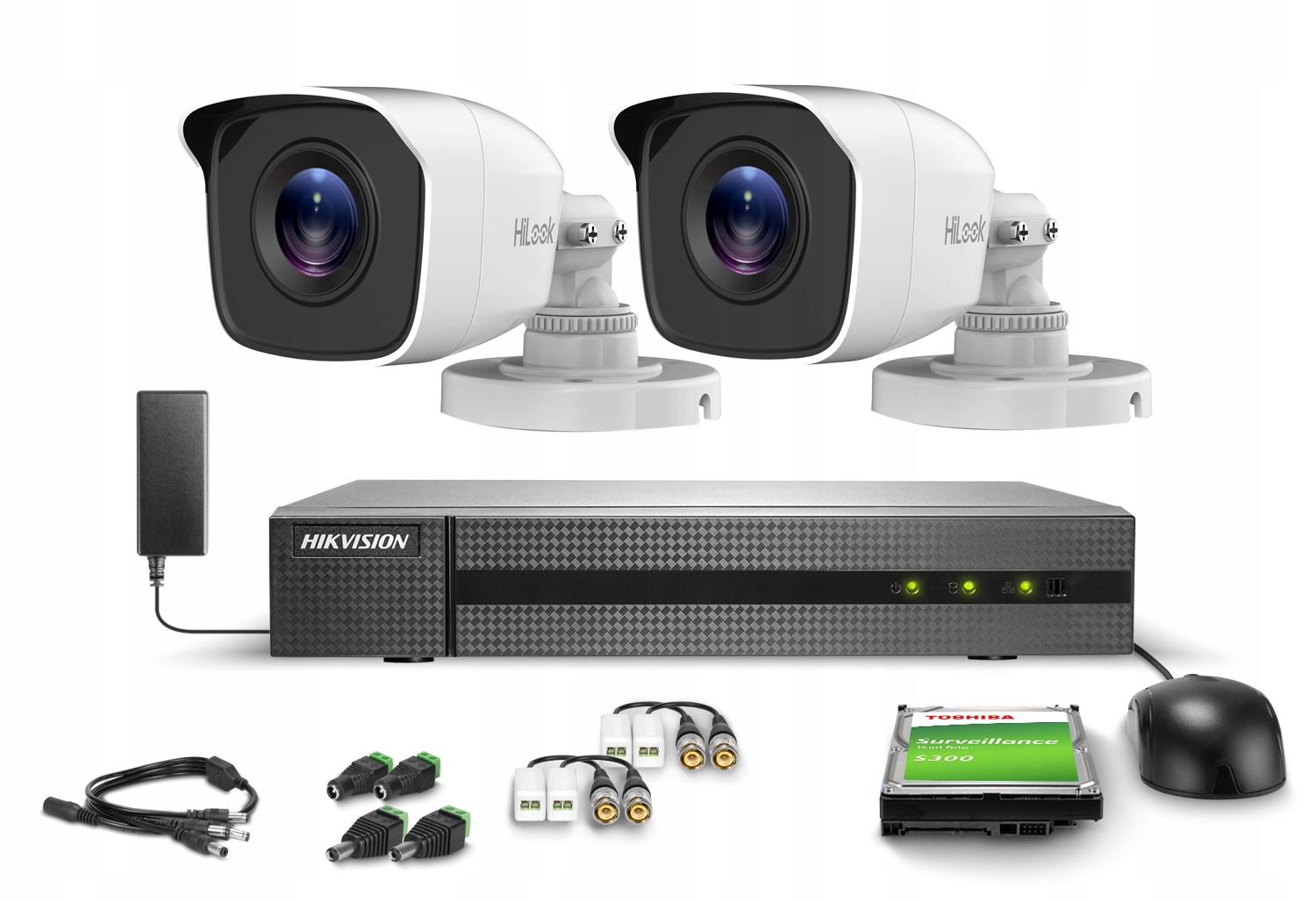 Zestaw do monitoringu Ahd 2x TVICAM-B2M 2Mpx FullHD IR20m