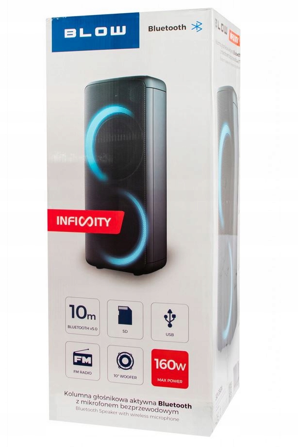 GŁOŚNIK BLUETOOTH MIC KARAOKE WZMACNIACZ GITAROWY Marka Blow