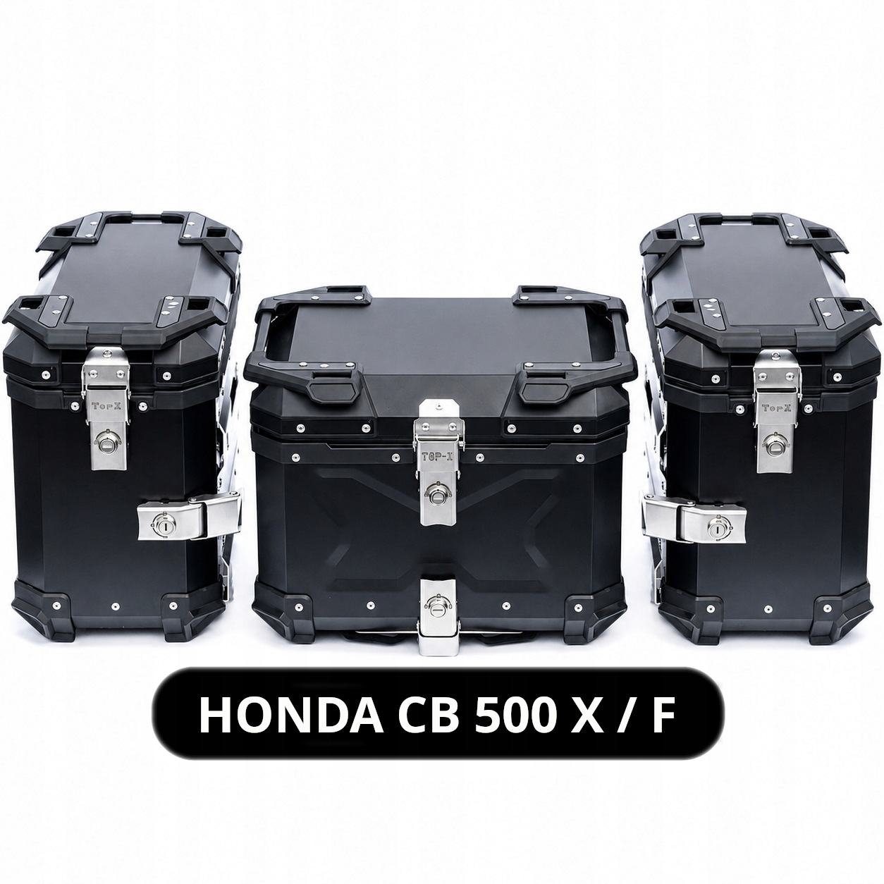 Eloxované Hliníkové Kufry Honda CB500X CB500F 19-23 Sada TopX