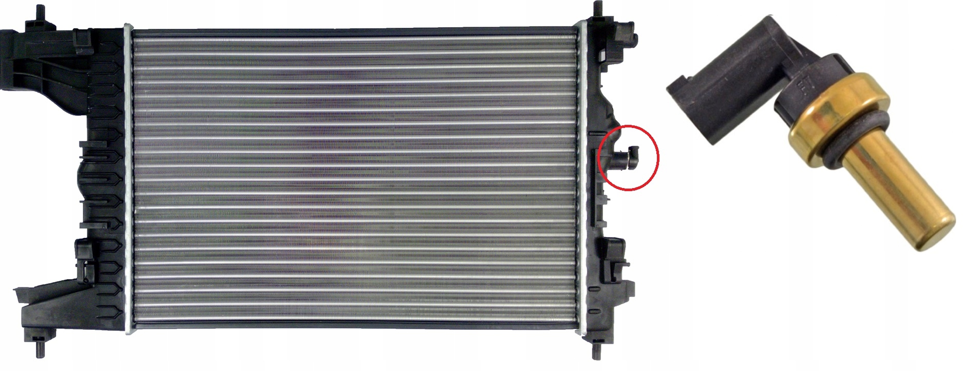 CHŁODNICA WODY OPEL ASTRA J 1.3 1.7 CDTi 09->