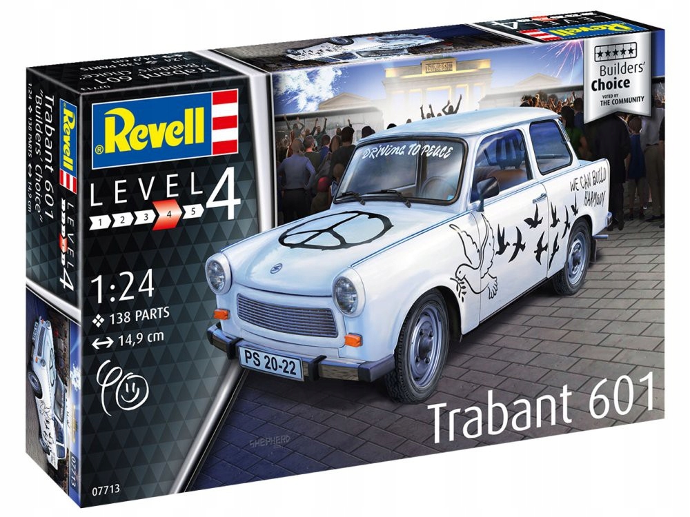 1:24 Auto Trabant 601S Builder'S Choice 1/24 Revell 07713