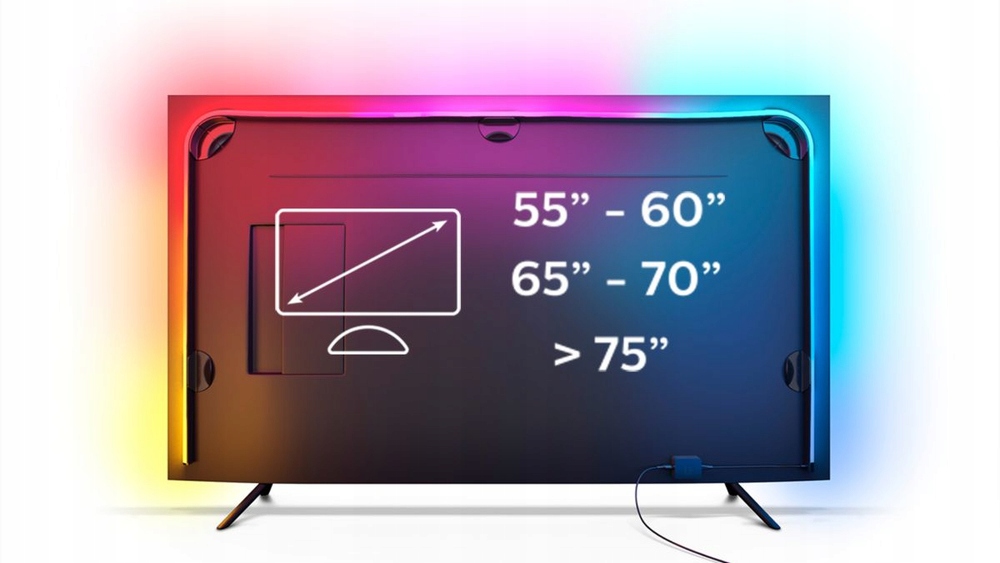 PHILIPS HUE Taśma LED gradient do telewizora 55'' Rodzaj gwintu zintegrowane źródło LED