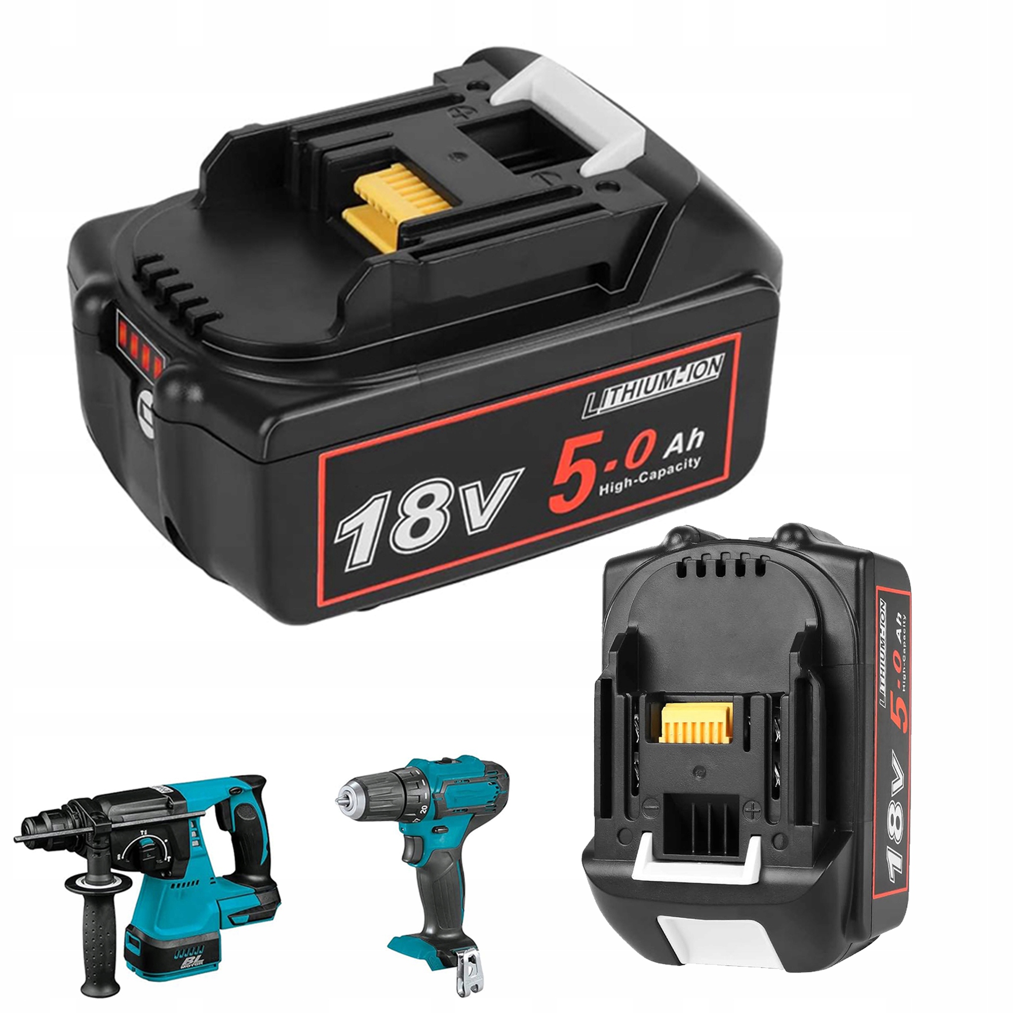 Akumulátor 18 V Je Vhodný Pro Výměnu Makita BL1850/BL1840 Číslic