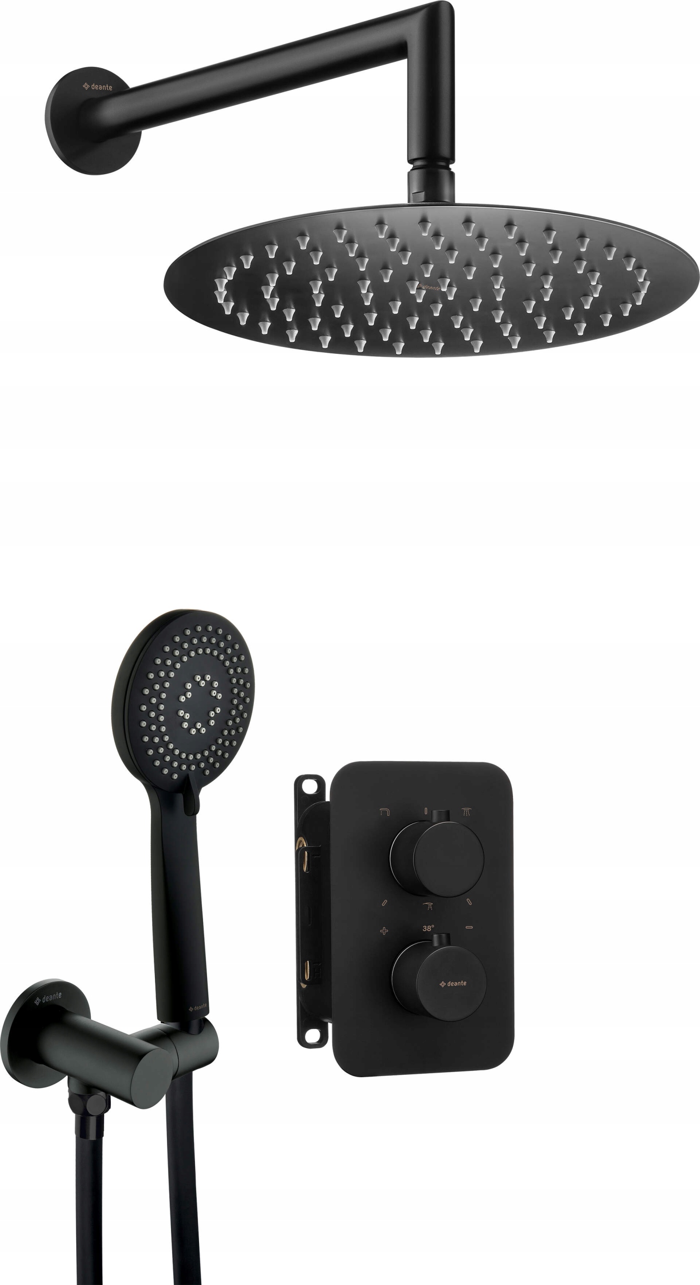 Podomietkový sprchový set s termostatom Box Elegantný dizajn