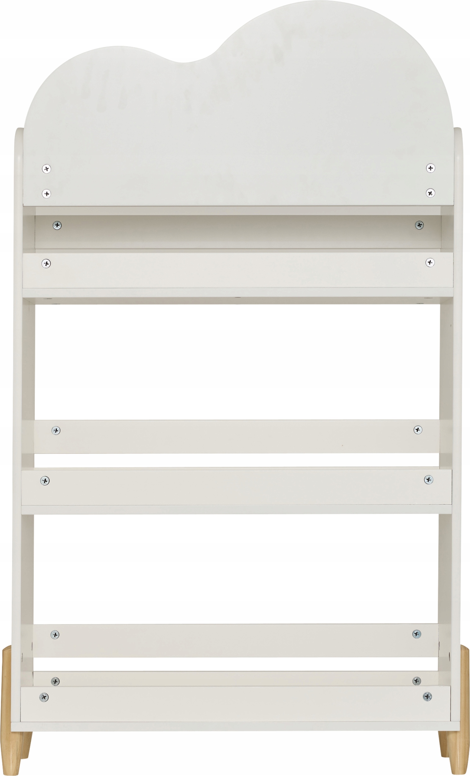 Biblioteczka Dla Dzieci Mdf E1 Biała 61,5 X 18,5 X 100 CM Z Trzema Półkami