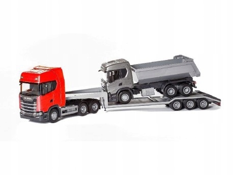 Emek Scania S Next Gen návěs a sklápěč červený