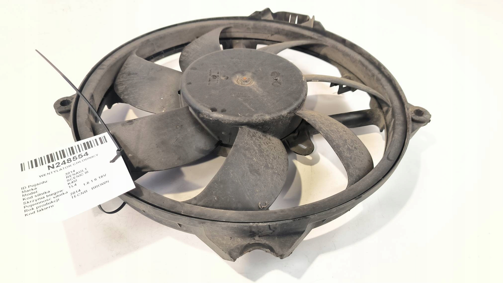 ventilátor chladiče 1.6 16V RENAULT SCENIC III