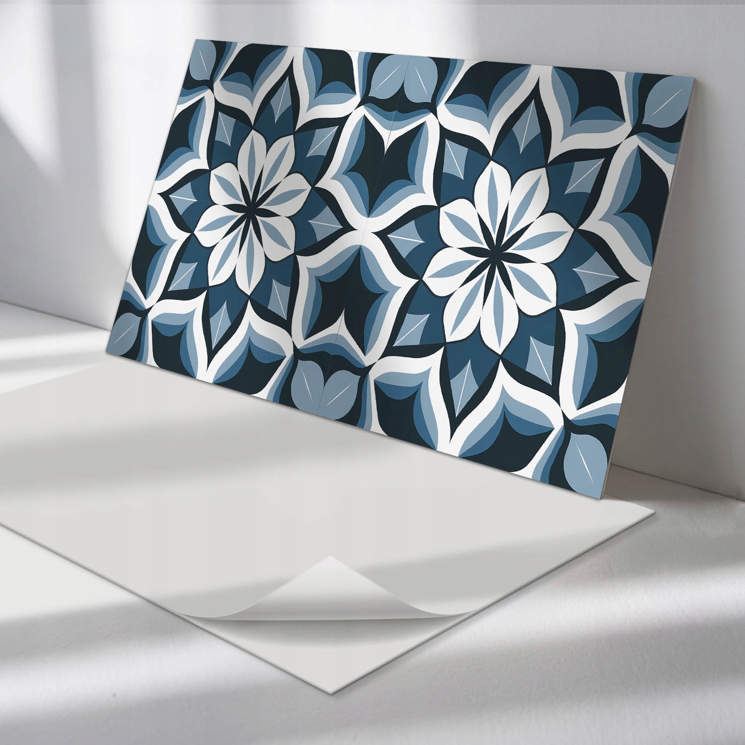 Sada samolepiacich Pvc panelov Kvetinový motív v symetrii 6 ks 60x30 cm
