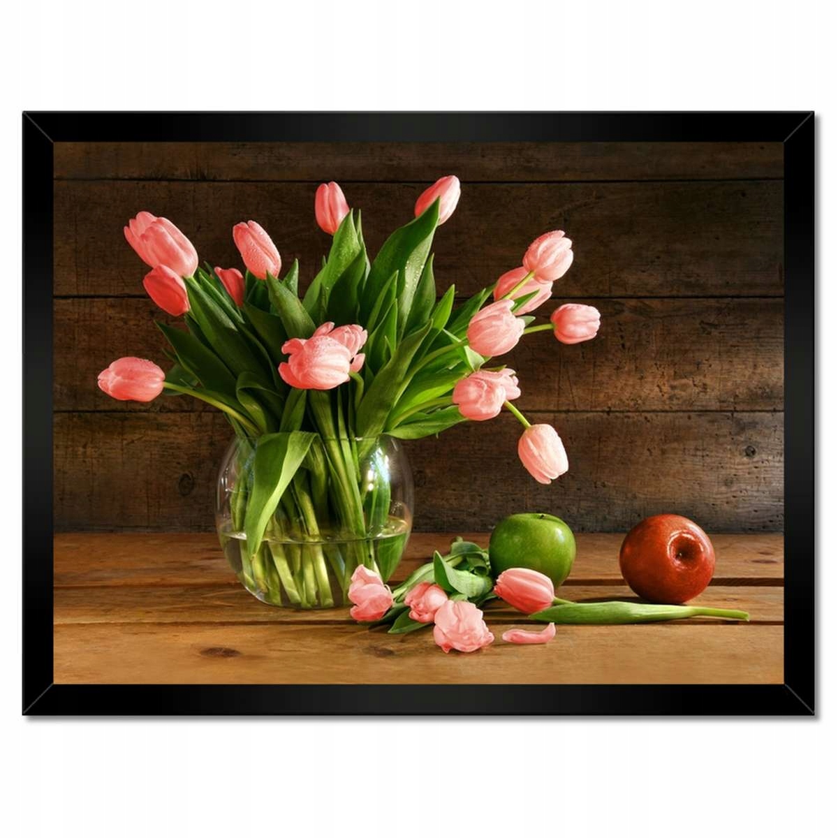 Plakáty v rámu 40x30 Červené tulipány