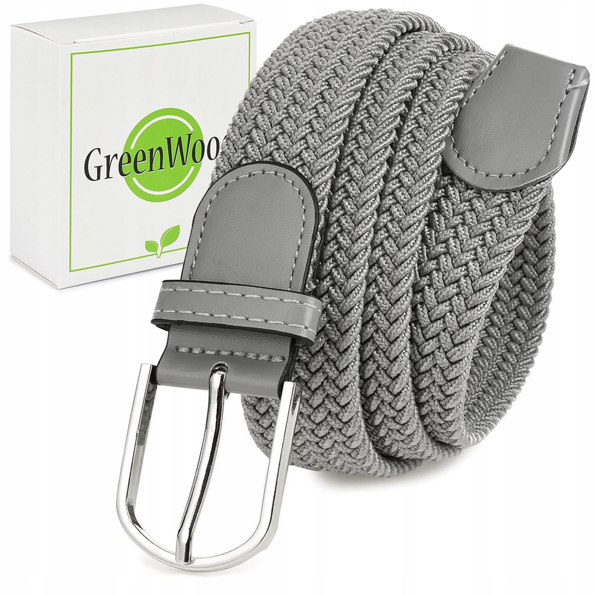 

Damski pasek parciany plecionka skóra elastyczny