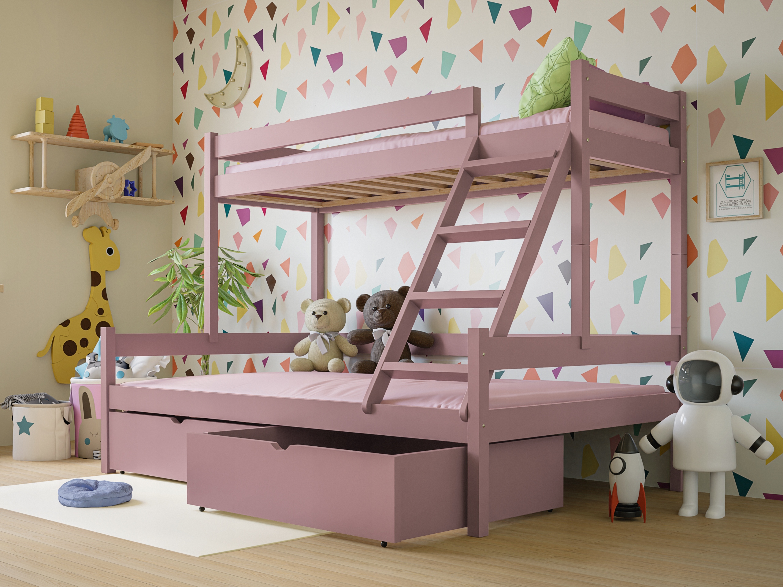 łóżko piętrowe SARA