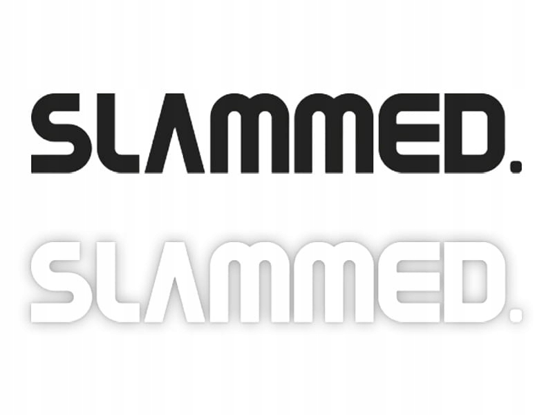 SLAMMED. - Naklejka na samochód na auto KOLOR