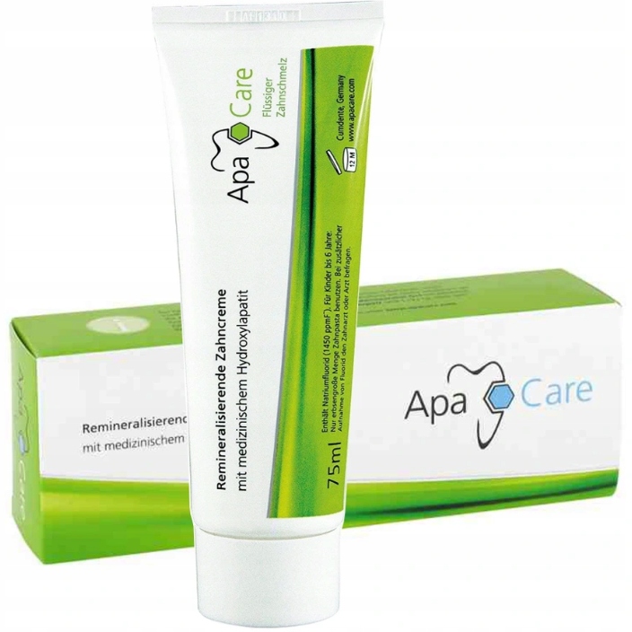APACARE REMINERALIZUJĄCA PASTA DO ZĘBÓW ODBUDOWA SZKLIWA 75ml