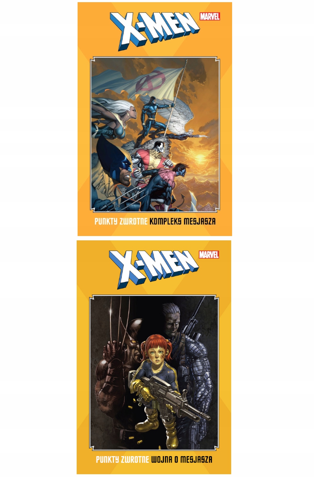 X-Men PUNKTY ZWROTNE Tom 1-2 zestaw MESJASZA folia Cechy twarda okładka