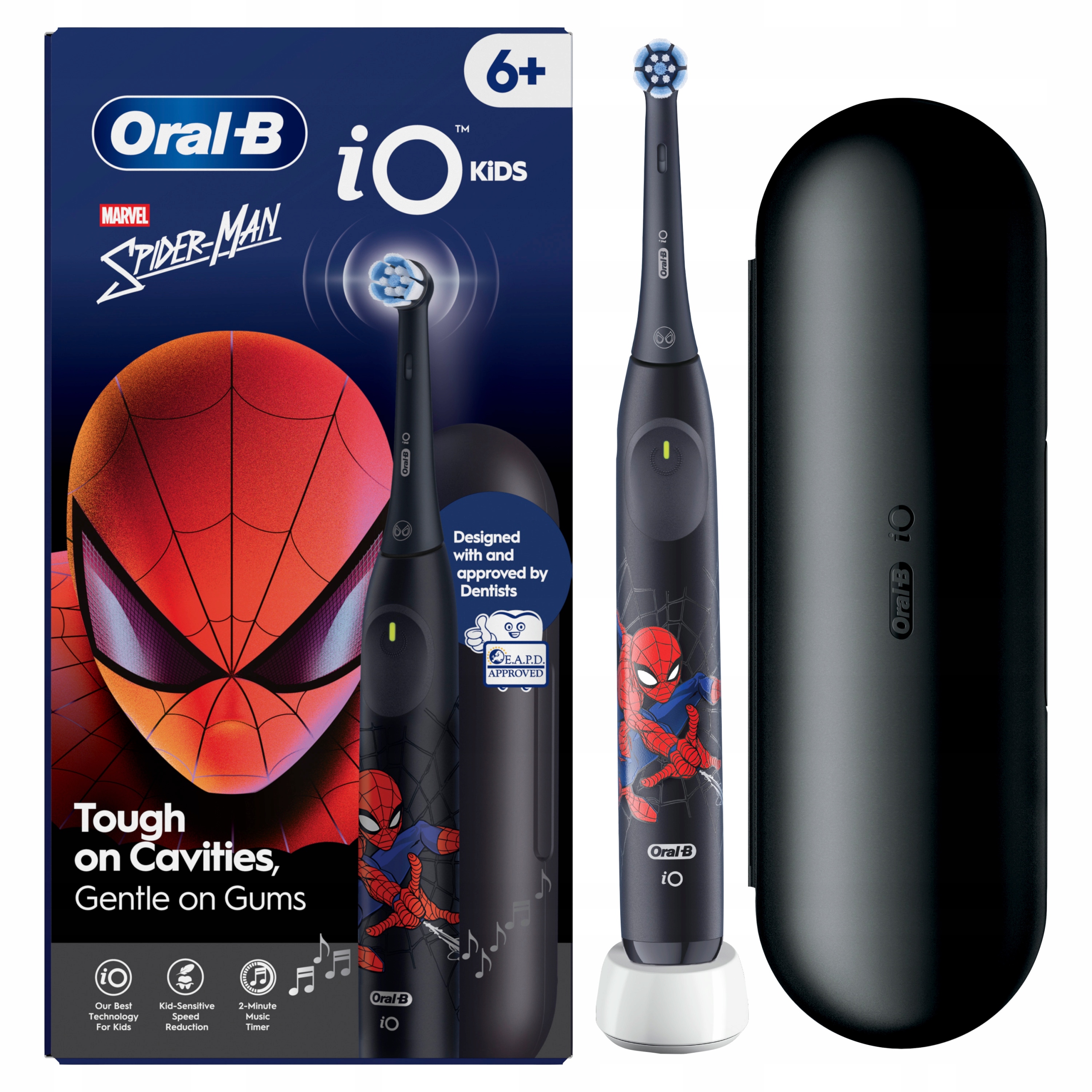 Szczoteczka magnetyczna Oral-B iO Series 2 dla dzieci 6+ Spiderman Etui