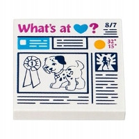 

Lego Tile Nadruk 2x2 3068bpb0933 6115167 New