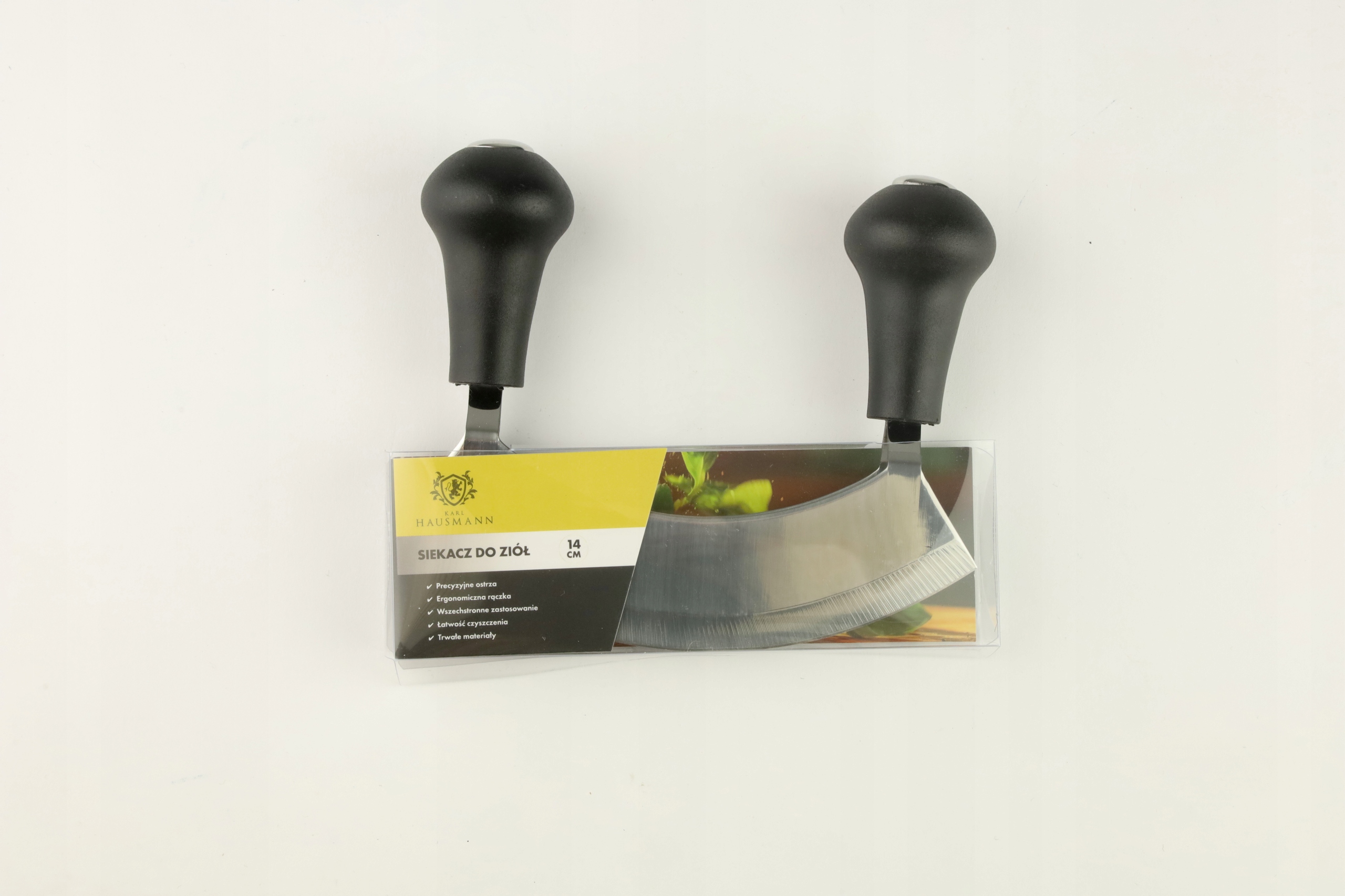 SIEKACZ DO ZIÓŁ STALOWY NOŻYK Z OSTRZEM DO KROJENIA NATKI 14CM