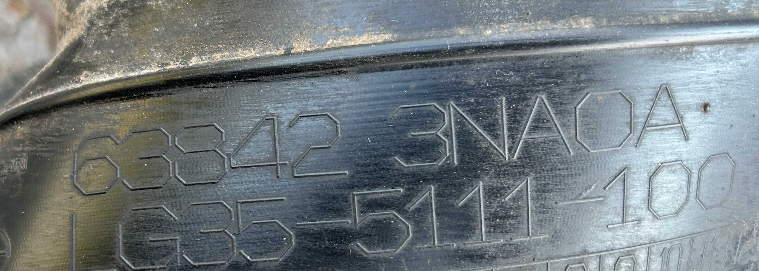 mudguard right front front NISSAN LEAF and ZE0 10- 63842-3NA0A