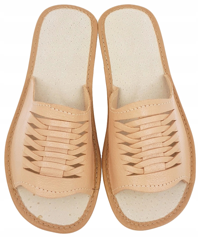 Pantofle 100% Skóra Kapcie Góralskie Odkryte *37* Kod producenta PPD 032